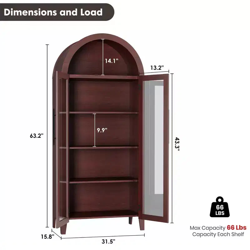 Armoire de cuisine avec garde-manger cintrée