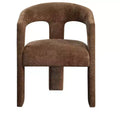 GDFStudio Arin Modern Linen Upholstered Arm Chair with Curved Backrest (Set of 2)