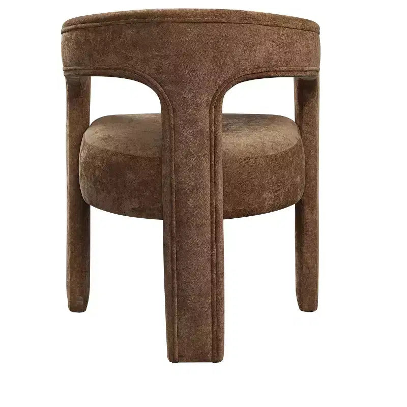 Fauteuil rembourré en lin moderne avec dossier incurvé (Lot de 2)