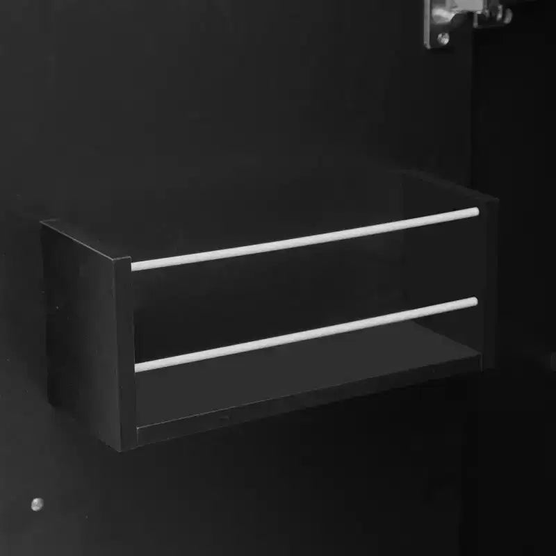 Îlot de cuisine avec abattant et roulettes, chariot de cuisine roulant avec étagère de rangement interne et organisateur d'armoire coulissant à 3 niveaux