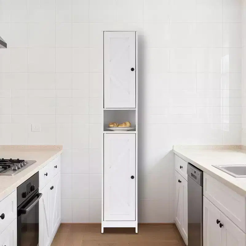 Meuble de salle de bain haut avec tiroir et étagères réglables, 170 cm pour salle de bain, cuisine, couloir, meuble d'appoint moderne