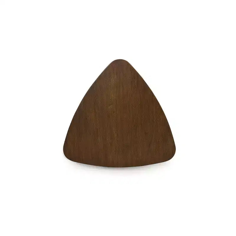 Table à manger triangulaire, marron, 3 places, style moderne du milieu du siècle pour petits espaces