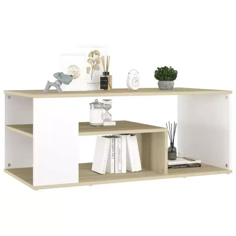 Table basse Bois d'ingénierie blanc 100 x 50 x 40 cm