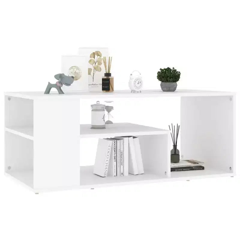 Table basse Bois d'ingénierie blanc 100 x 50 x 40 cm