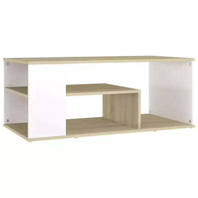 Table basse Bois d'ingénierie blanc 100 x 50 x 40 cm