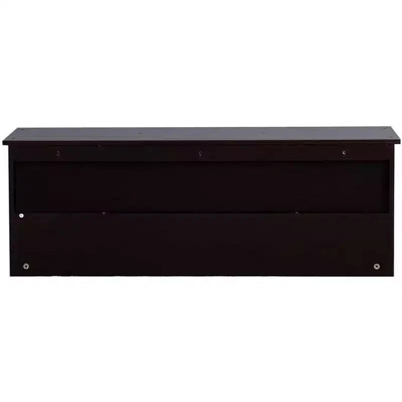 Patère murale avec étagère de rangement et 4 crochets doubles, Organisateur d'entrée en bois pour cuisine, salle de bain, salon