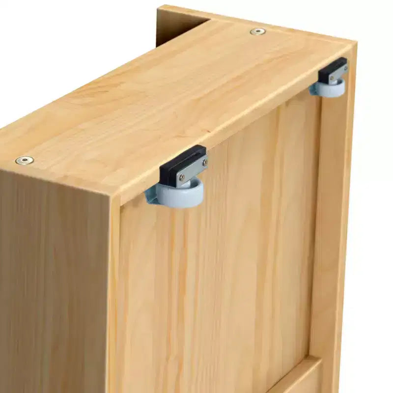 Cadre de lit simple avec tiroir de rangement, lit plateforme en bois massif pour enfants