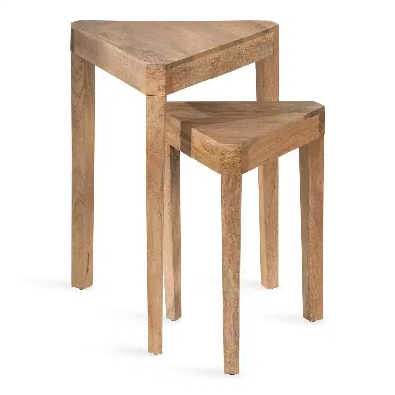 Kate and Laurel - Talcott Wood Nesting Table Set