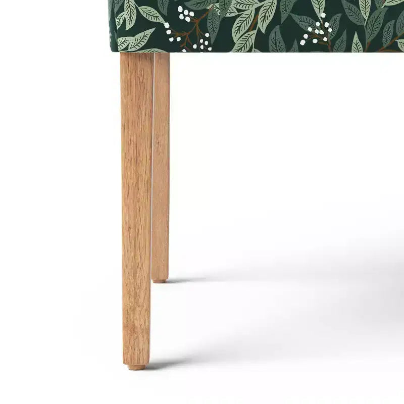 Chaise de salle à manger tapissée à imprimé floral