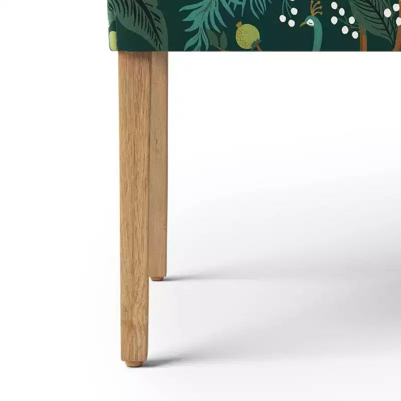 Chaise de salle à manger tapissée à imprimé floral