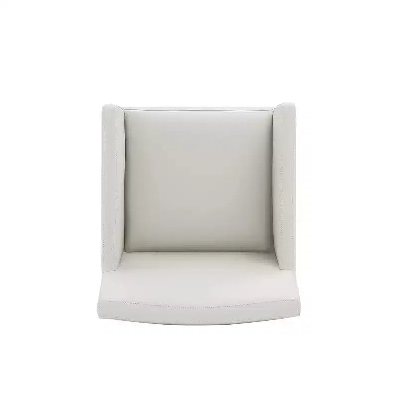 Fauteuil de salle à manger moderne carré en similicuir