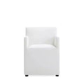 Anna Modern Square Faux Leather Dining Armchair - Manhattan Comfort
